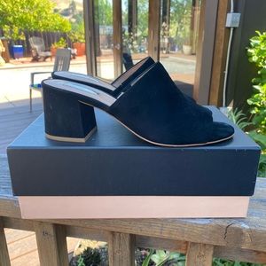 🎈HALOGEN Black Suede Sandals | 8.5